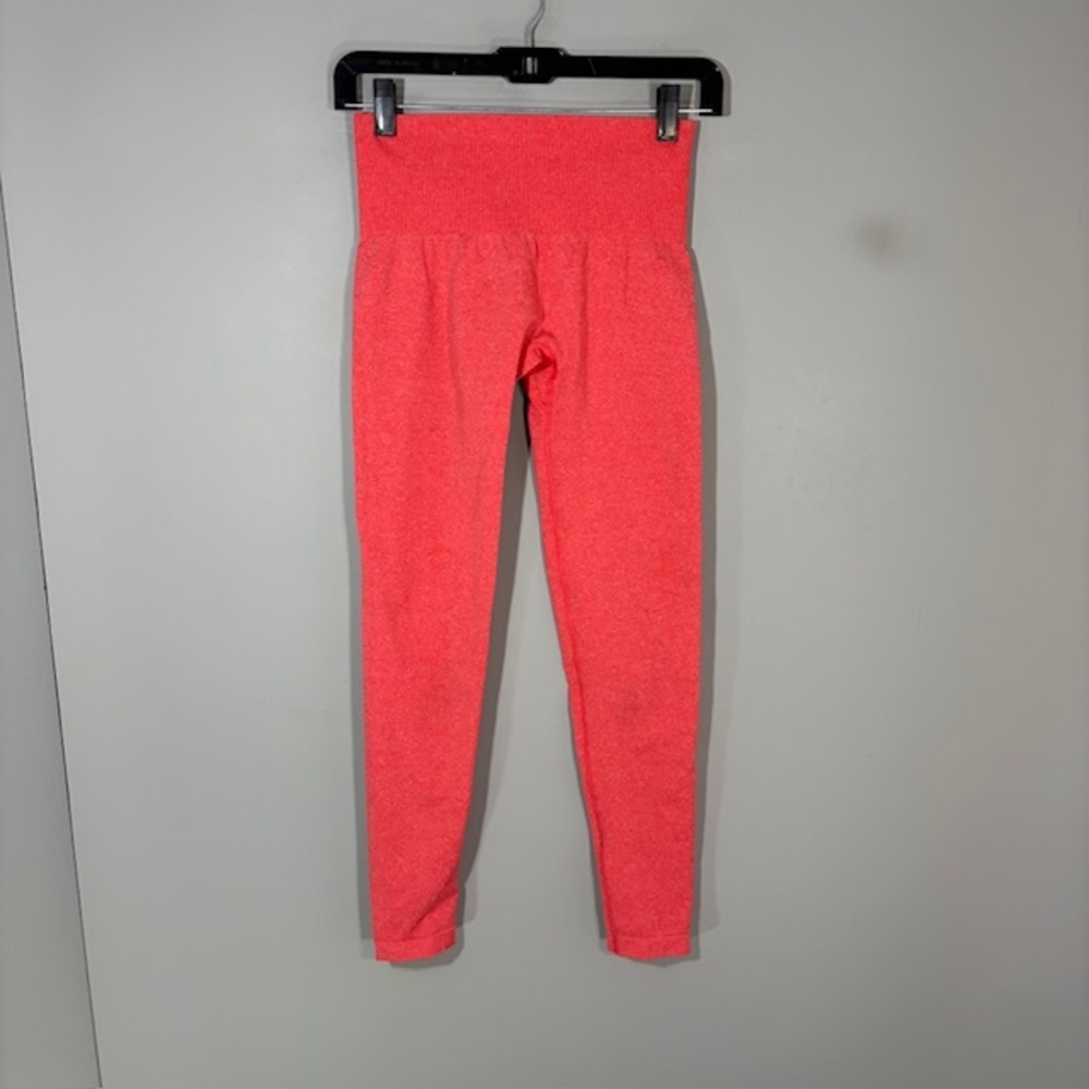 NVGTN Leggings Womens S Pink Seamless High Rise Ankle Knit Yoga Stretch Pants